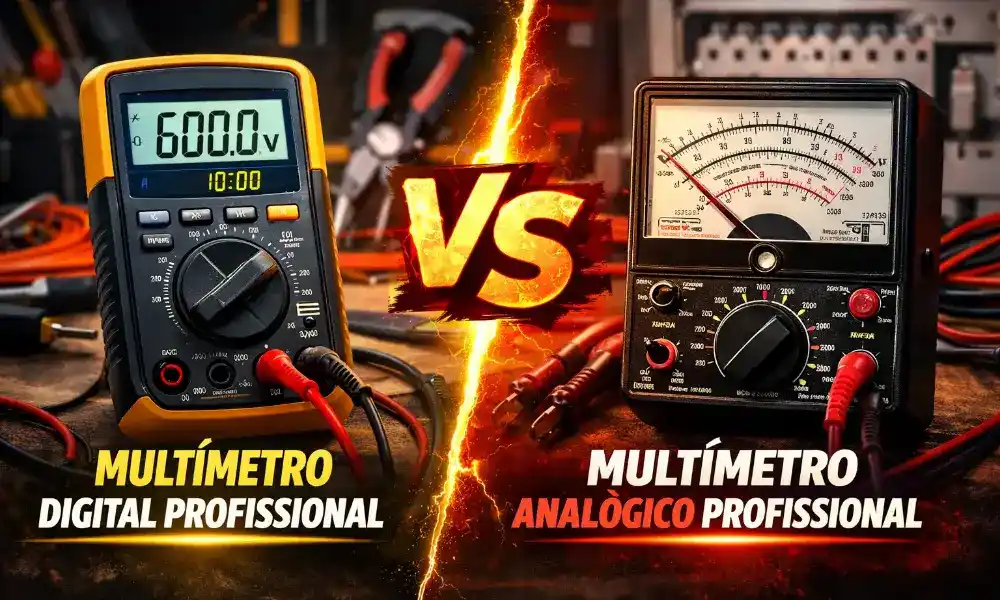 Multímetro Digital Profissional vs Multímetro Analógico Profissional