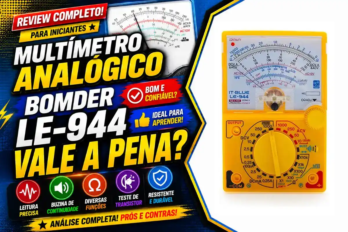 Multímetro Analógico Bomder LE-944 é bom? Vale a pena para iniciantes?