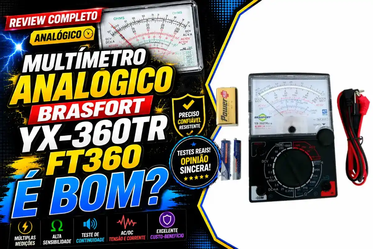 Multímetro Analógico Brasfort YX-360TR FT360 é bom? Review completo