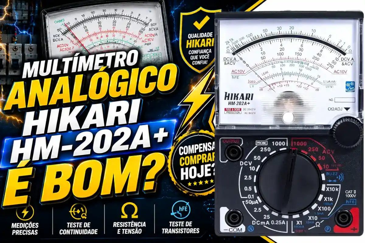 Multímetro Analógico Hikari HM-202A+ é bom? Compensa comprar hoje?