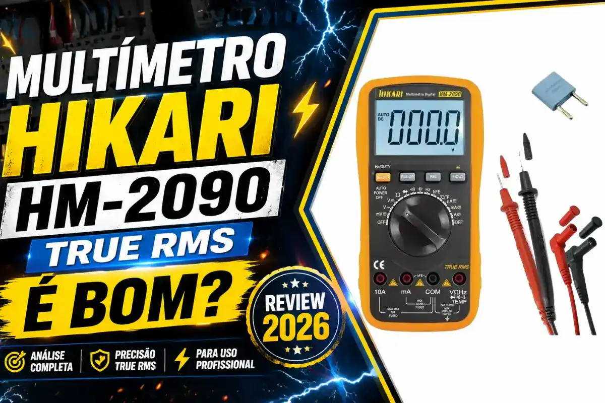 Multímetro Digital Hikari HM-2090 é bom mesmo? Veja análise real, precisão, segurança e se vale a pena comprar em 2026.