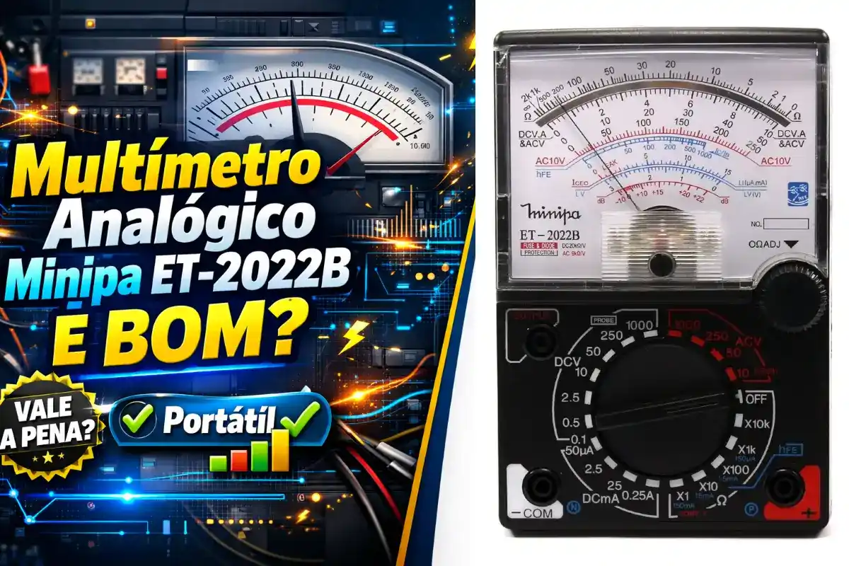 Multímetro Analógico Minipa ET-2022B Portátil é bom? Vale a pena comprar?