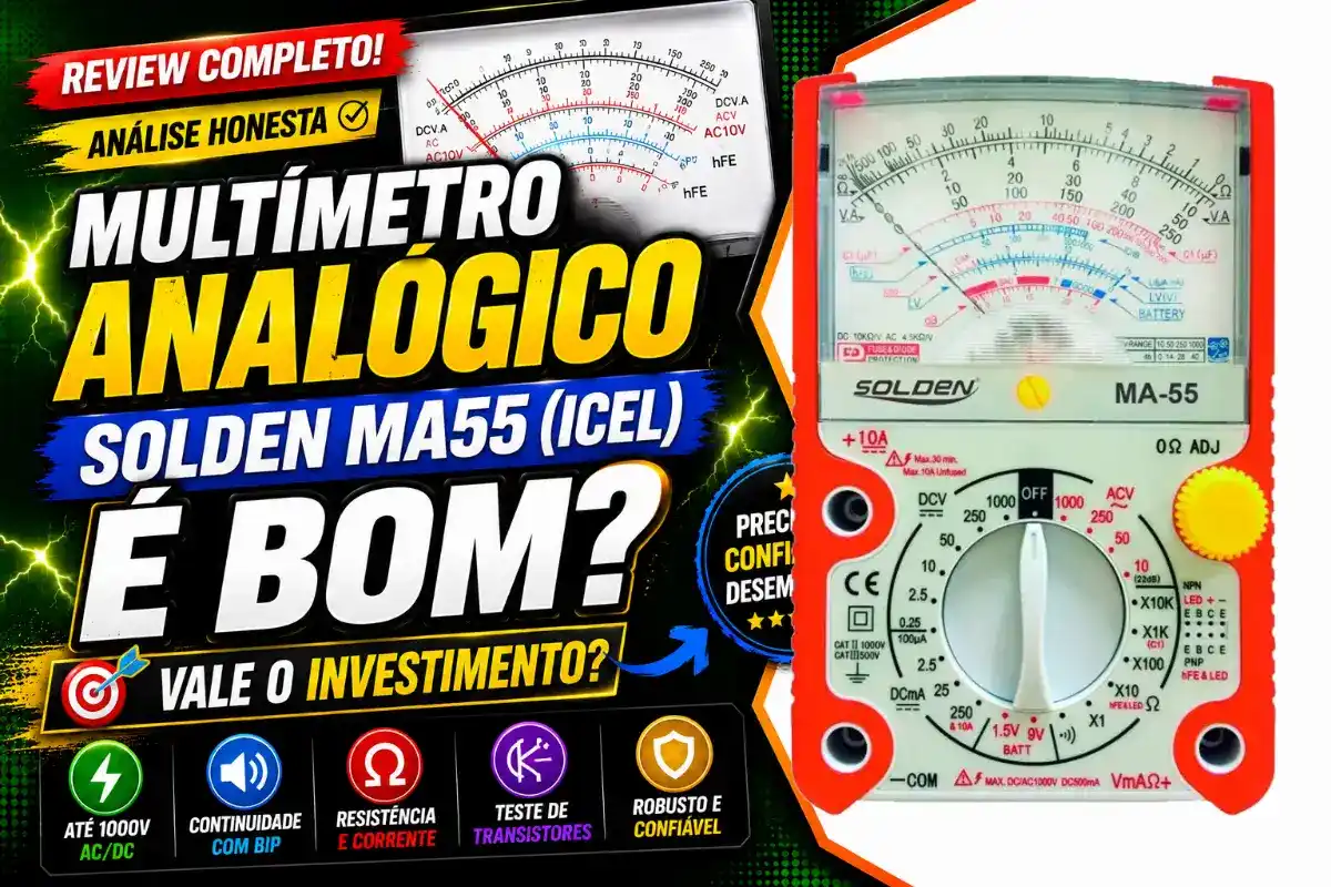 Multímetro Analógico Solden MA55 (ICEL) é Bom? Vale o Investimento?