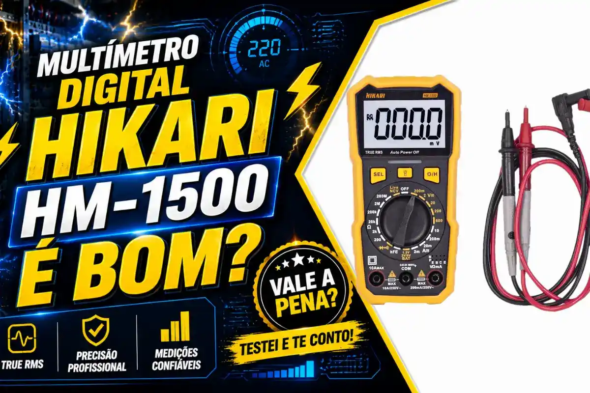 Multímetro Digital Hikari HM-1500 True RMS é bom? Vale a pena?