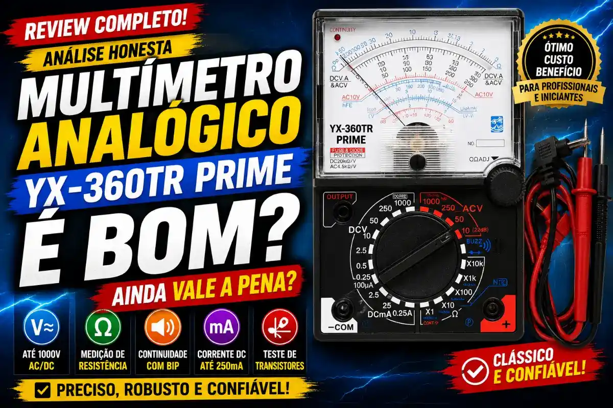 Multímetro Analógico YX-360TR Prime é bom? Ainda vale a pena?